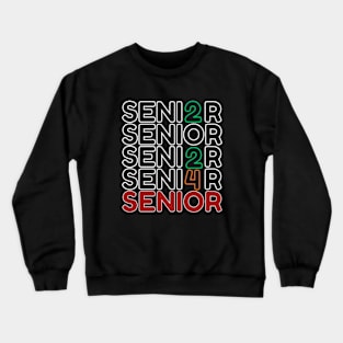 funny senior 2024 vintage retro style class of 2024 graduation Crewneck Sweatshirt